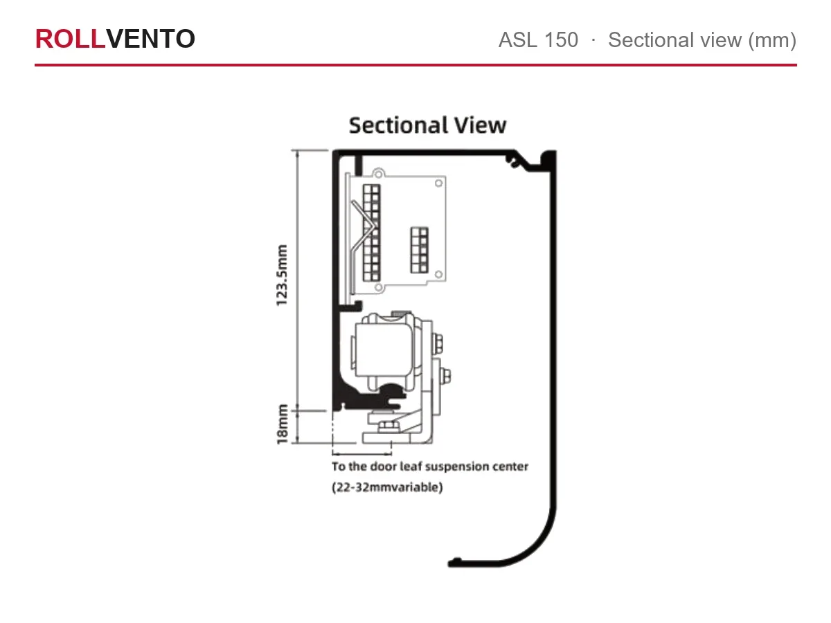 Rollvento ASL-150 Automatic Sliding Door Operator — Specifications ...