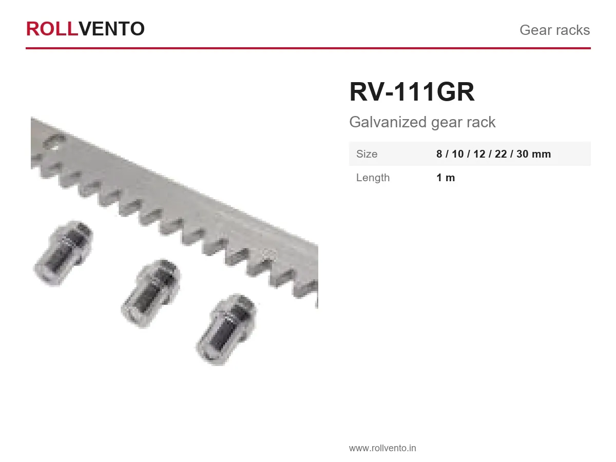 RV-111GR Rollvento RV-111GR Galvanized gear rack — Rollvento