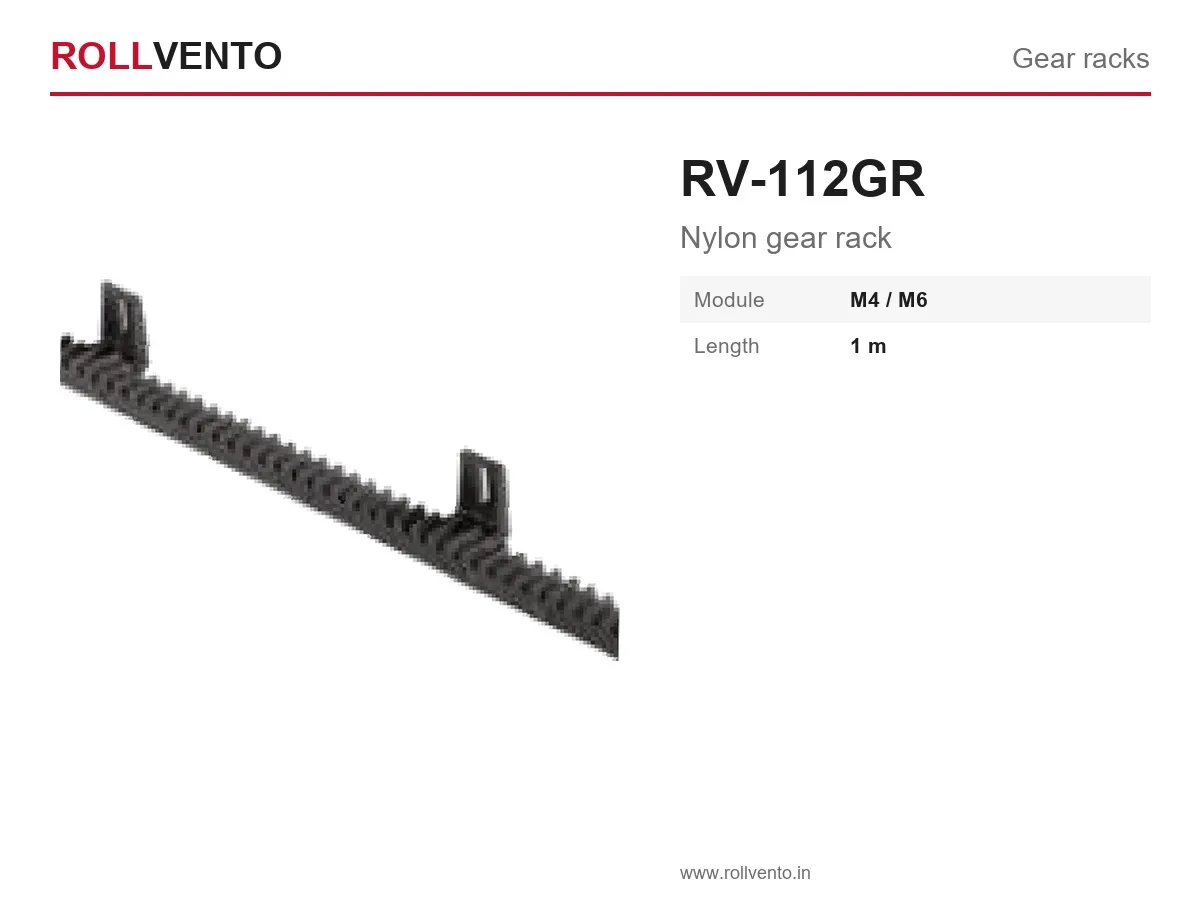 RV-112GR Rollvento RV-112GR Nylon gear rack — Rollvento