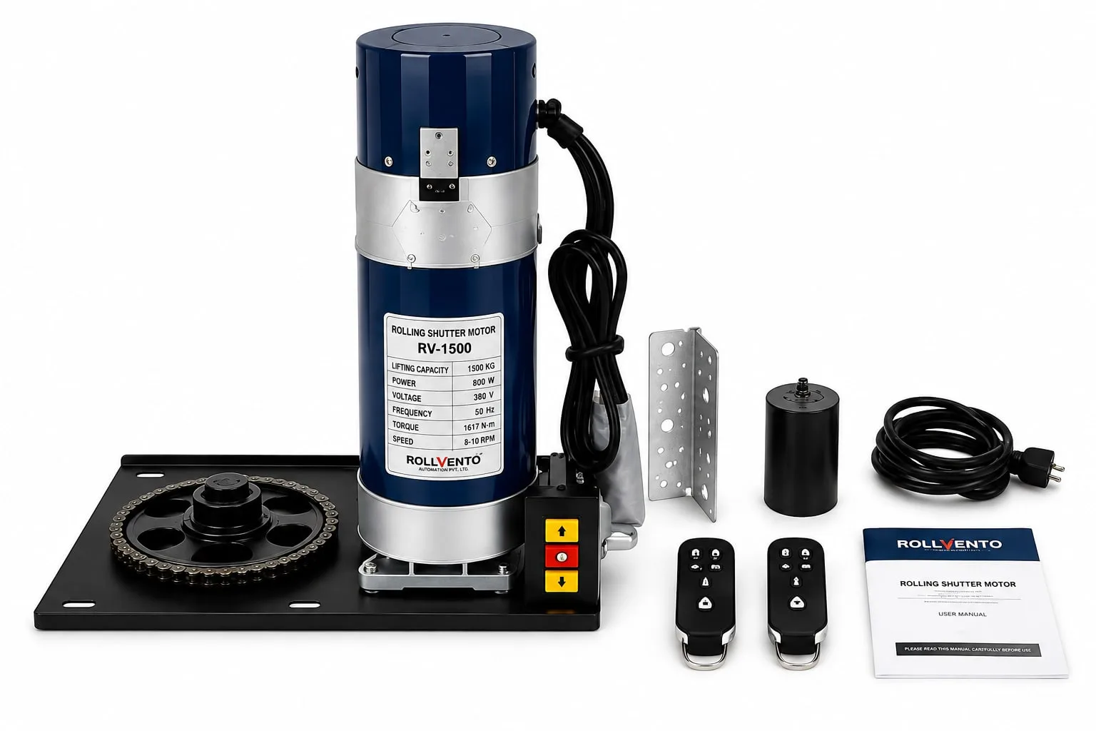 RV-1500 RV-1500 Three Phase Rolling Shutter Motor — complete set