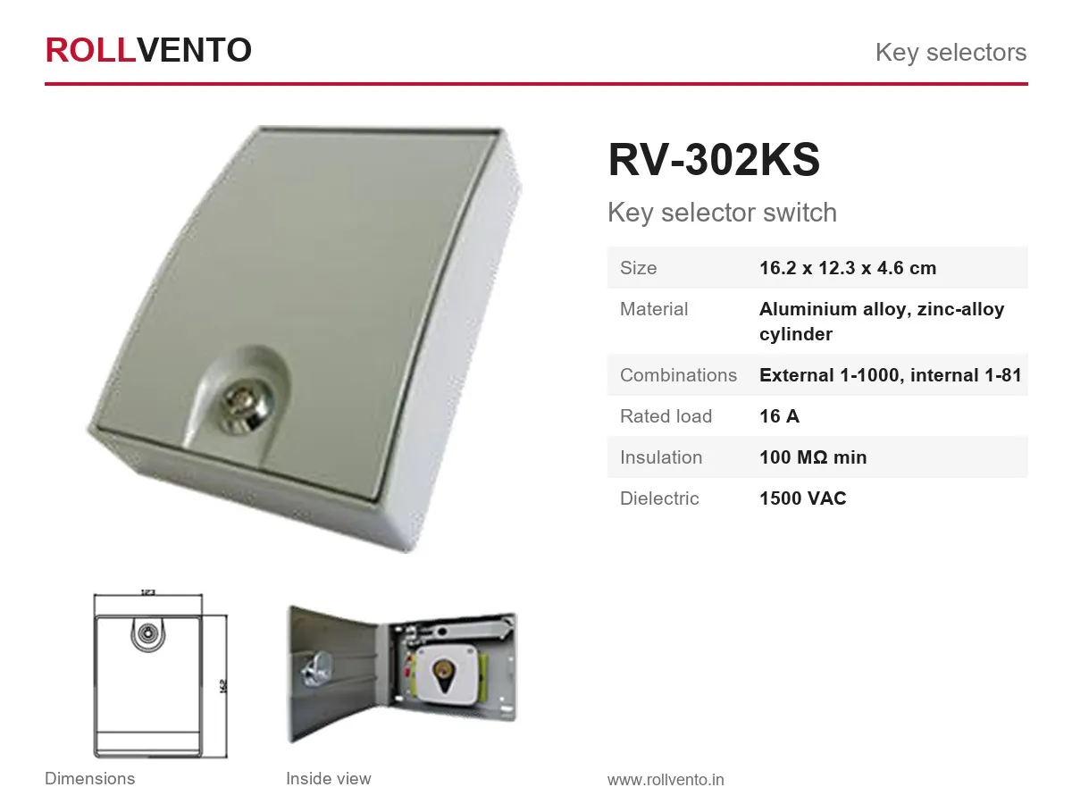 RV-302KS Rollvento RV-302KS Key selector switch — Rollvento