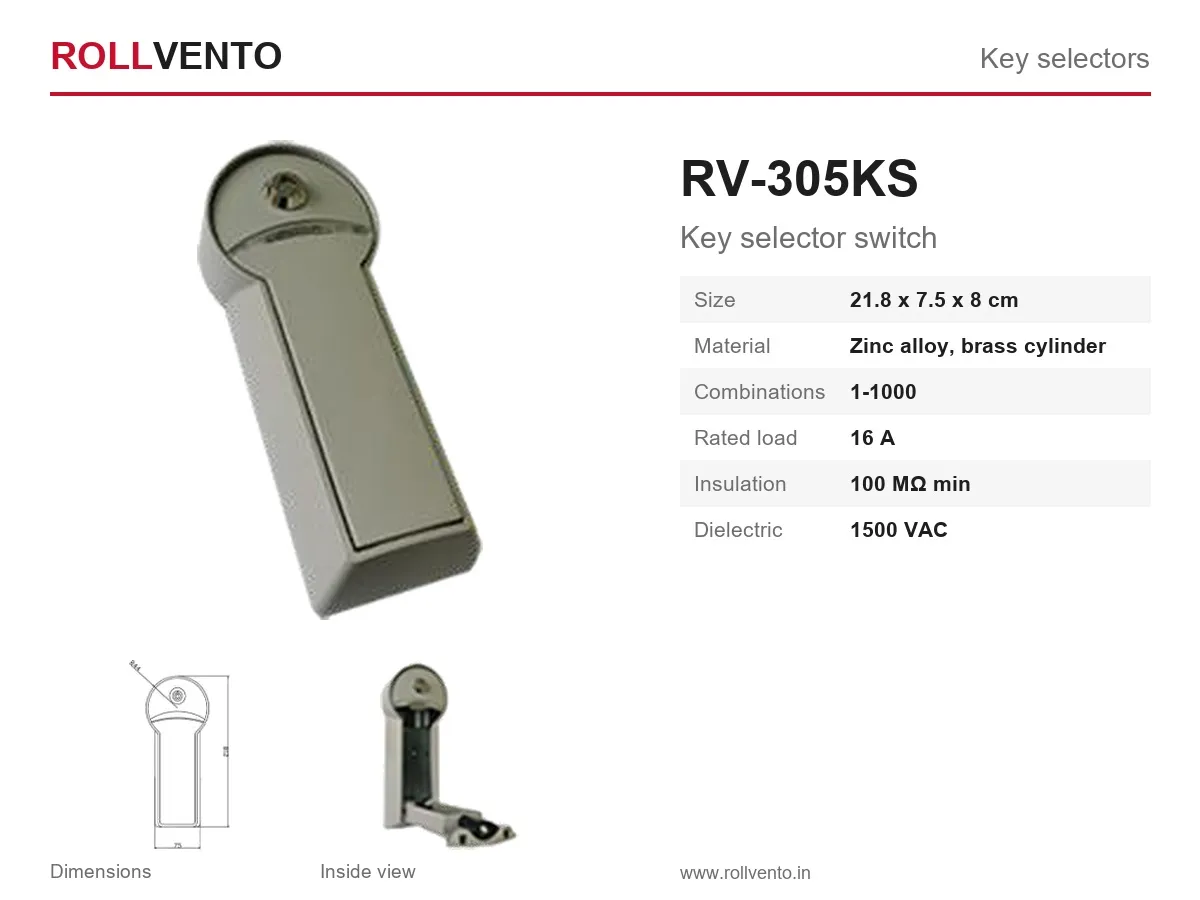RV-305KS Rollvento RV-305KS Key selector switch — Rollvento