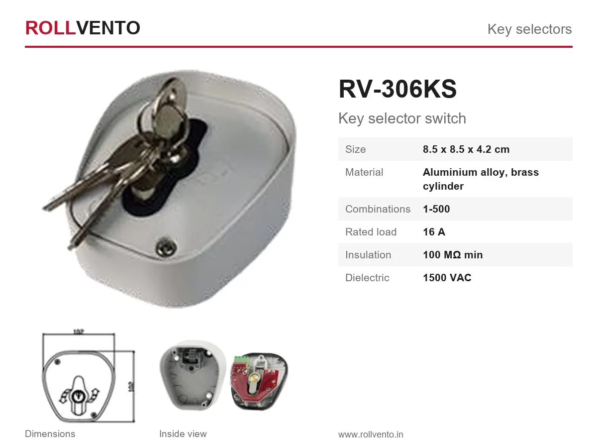 RV-306KS Rollvento RV-306KS Key selector switch — primary view