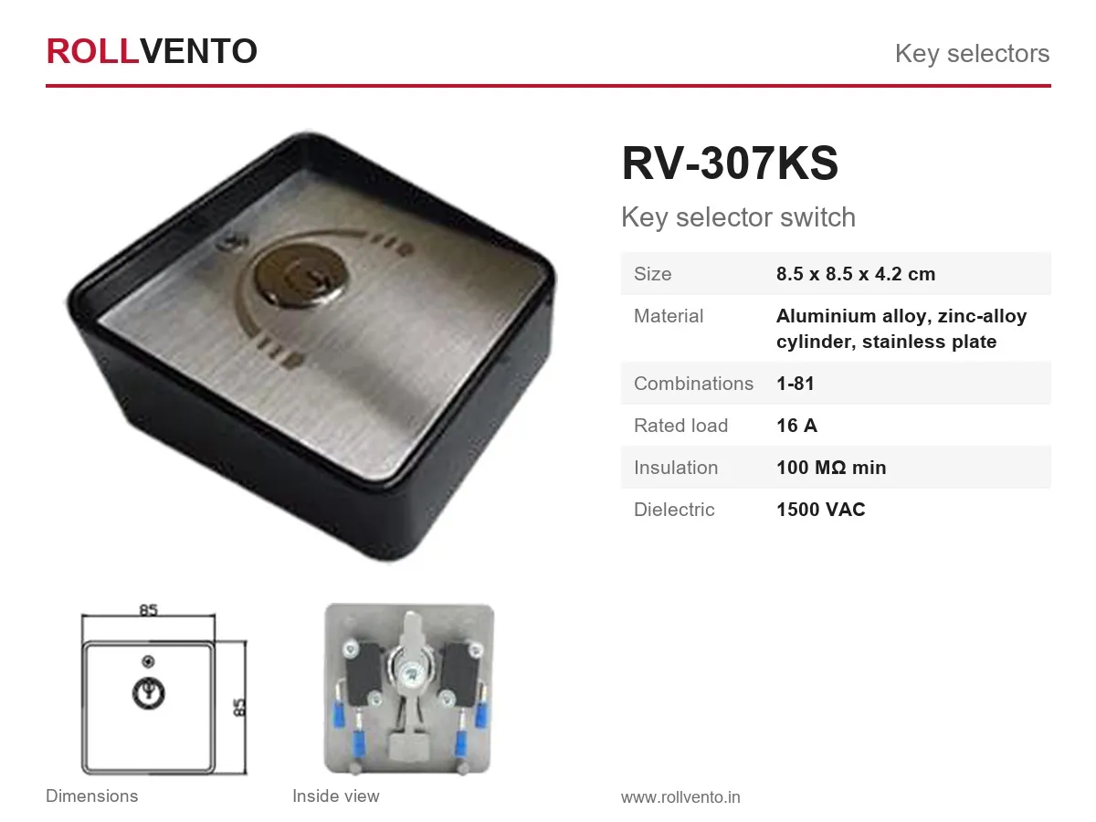 RV-307KS Rollvento RV-307KS Key selector switch — Rollvento