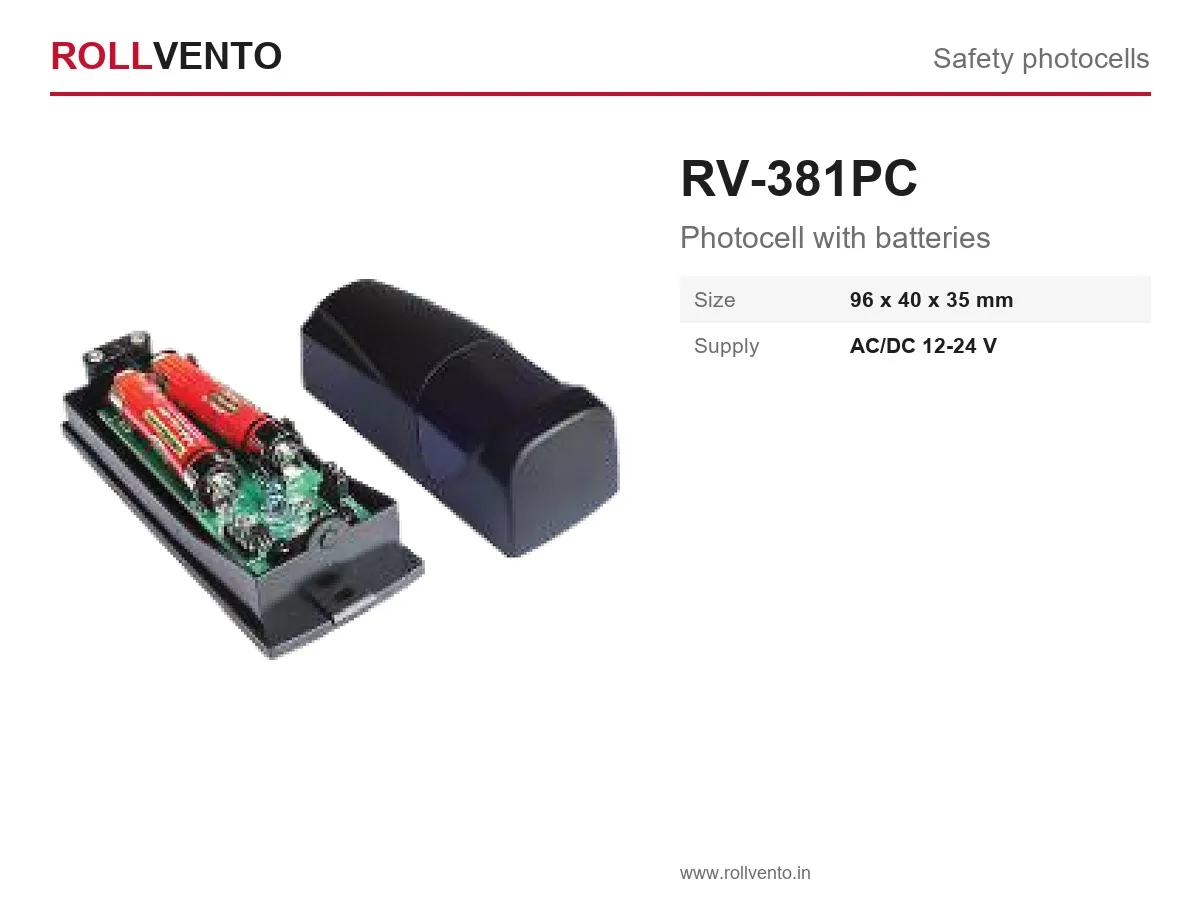 RV-381PC Rollvento RV-381PC Photocell with batteries — Rollvento